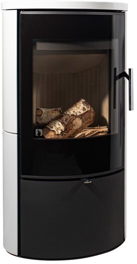 Lagom 4KW Ceramic Woodburning Stove White