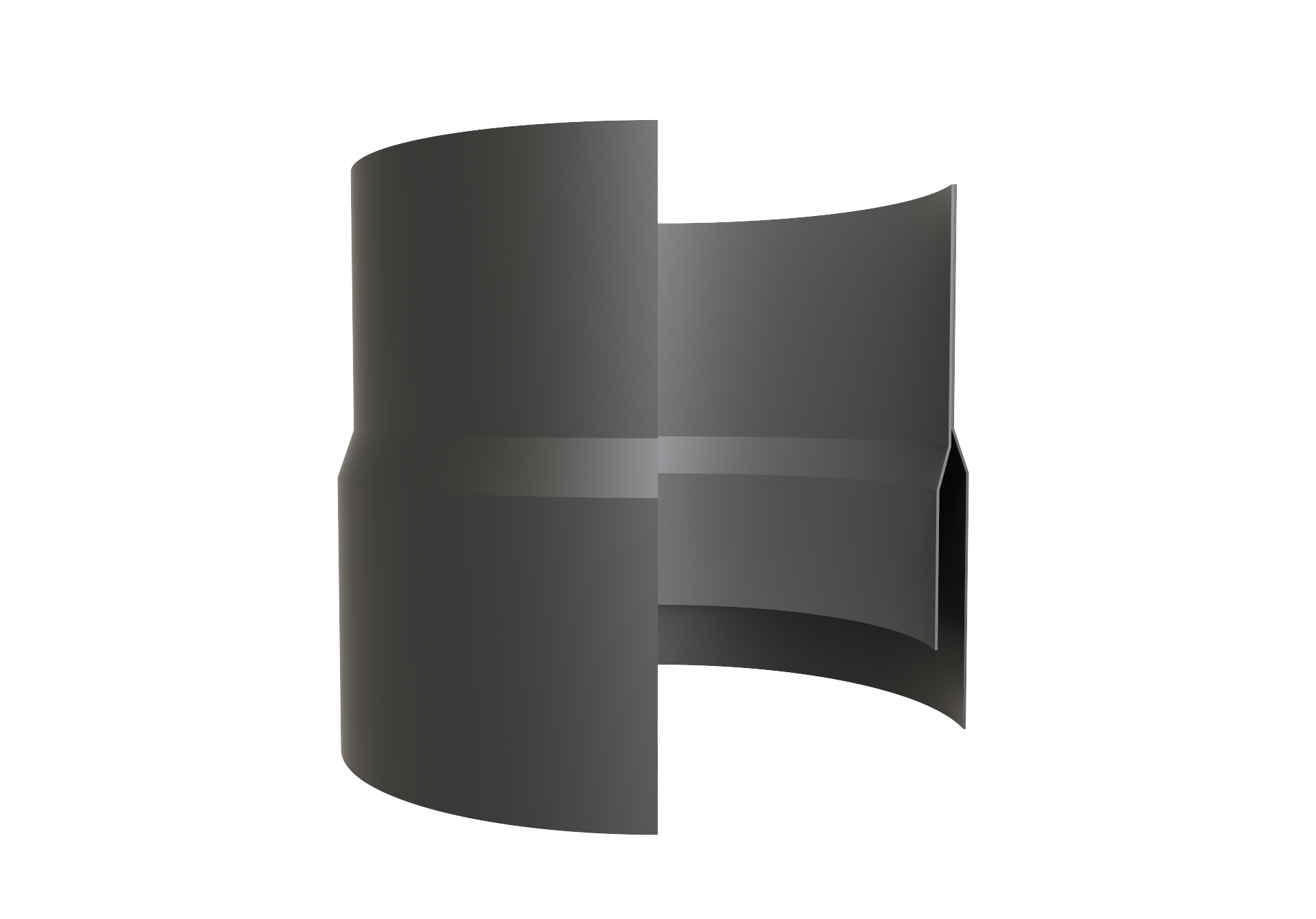 Dik Geurts Connection pipe dark anthracite
