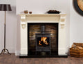 54" Victorian Corbel  Ivory Pearl Fireplace