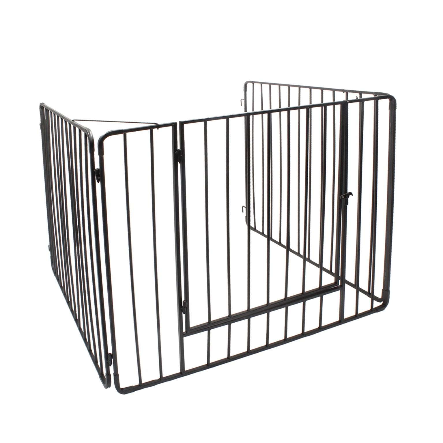 De Vielle Heritage Premium Black Heavy Duty Stove Guard with Front Opening Gate