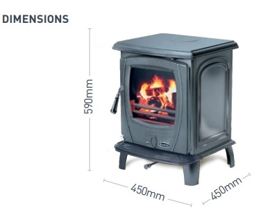 Stanley Aoife Black Enamel Stove