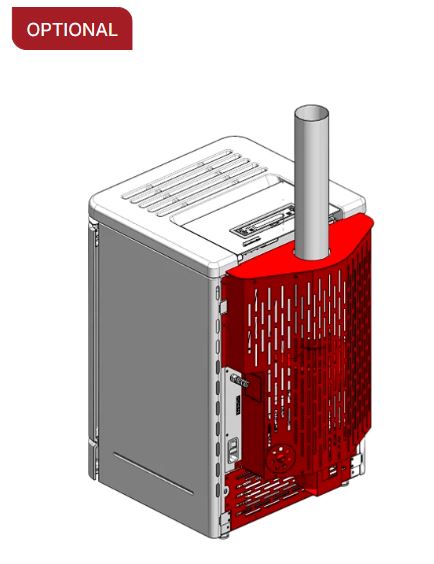 ExtraFlame Peggy Upper Smoke Outlet Kit Cover