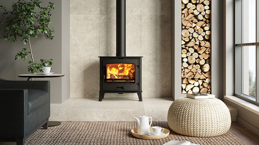 Stovax County 5Wide Multi-fuel Eco Stove with Fixed Grate