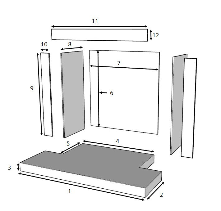 Infinity Pigalle Hearth and Slips Made to Measure