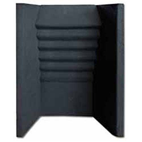 16"ceramic Fireback For Gas Fire - Ribbed