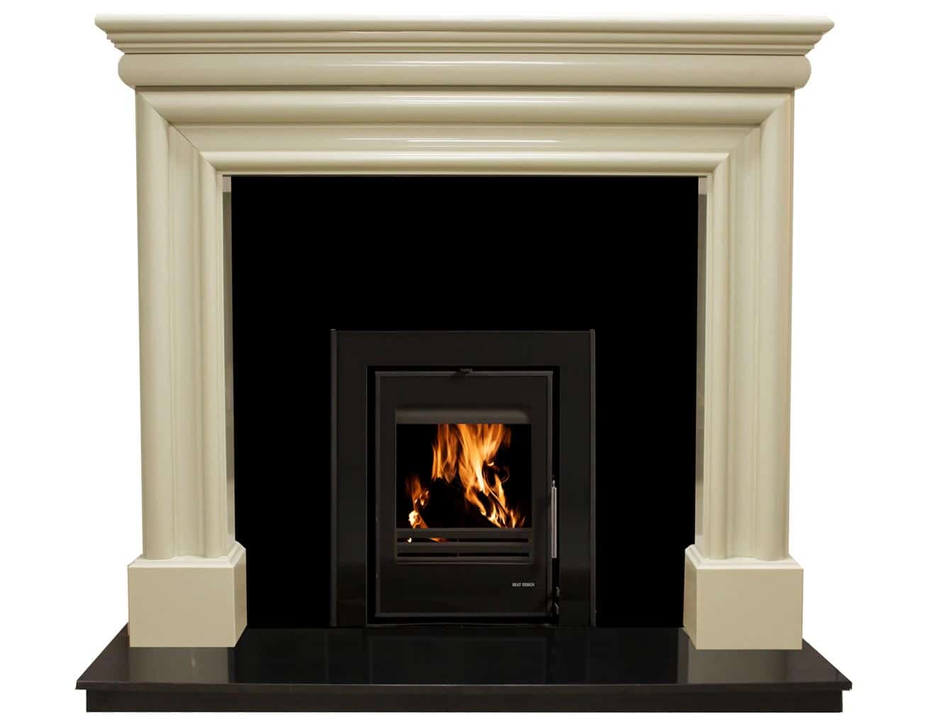 54" Juliet Perla White Fireplace