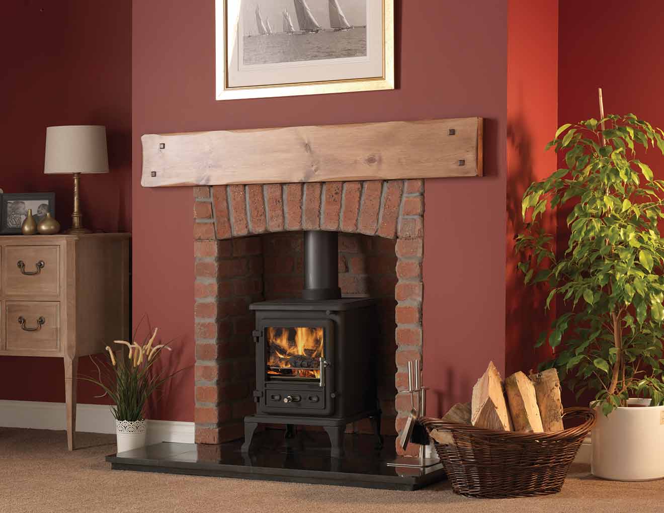 Rustic Brick Chamber with Front Returns & Arch