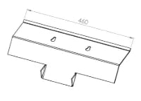 Baffle - Faro 600 ( Inside Small ) Stainless Steel - BF044A