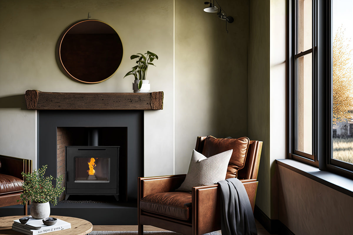 Elcofire Strata 16kw Freestanding Pellet Boiler Stove