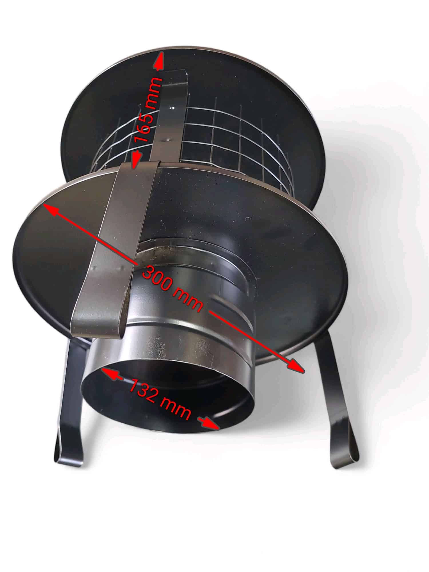 Pot Hanger 5" with Rain Cap "Screwfit" Black