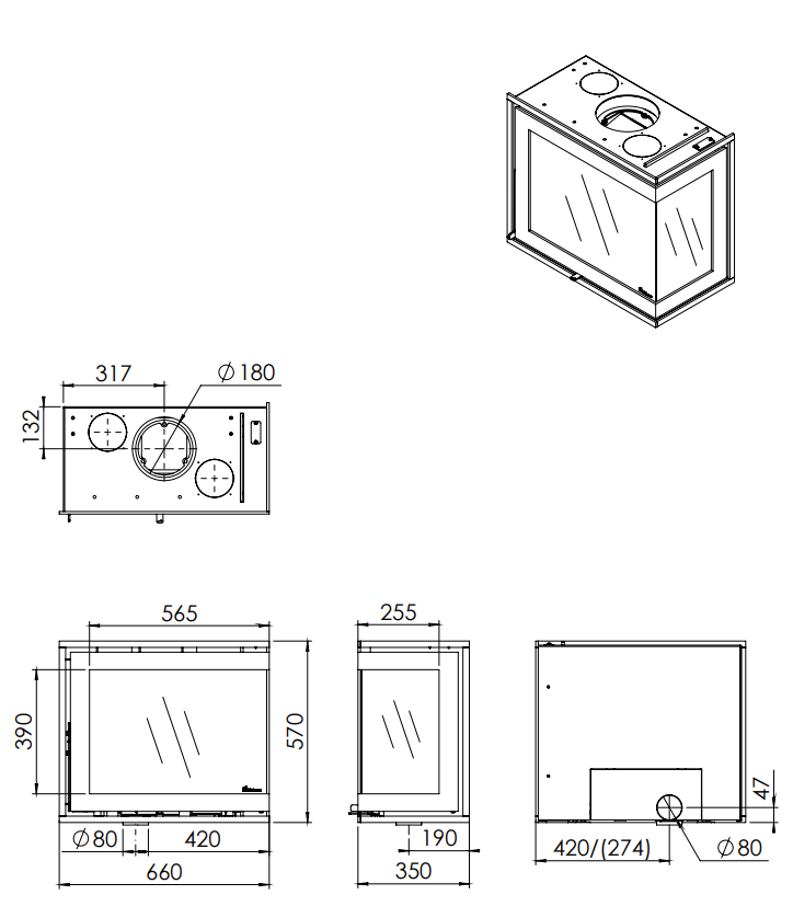 Dik Geurts InStyle Corner Slim 660/570 (Right Side)