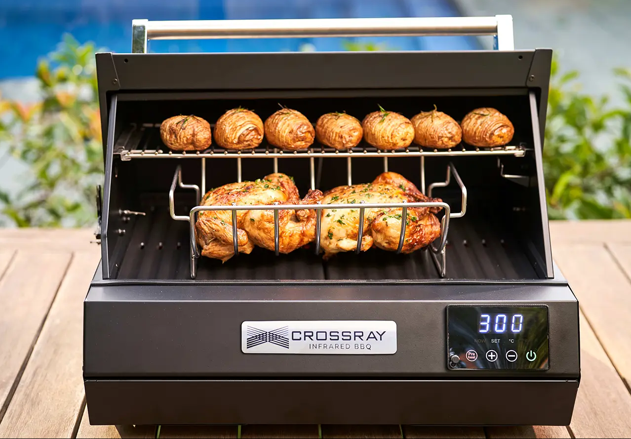 Crossray eXtreme Infared Portable Electric BBQ with Trolly