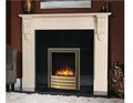 54" Victorian Corbel (Incised)  Ivory Pearl Fireplace