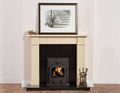 54" Helsinki  Ivory Pearl Fireplace
