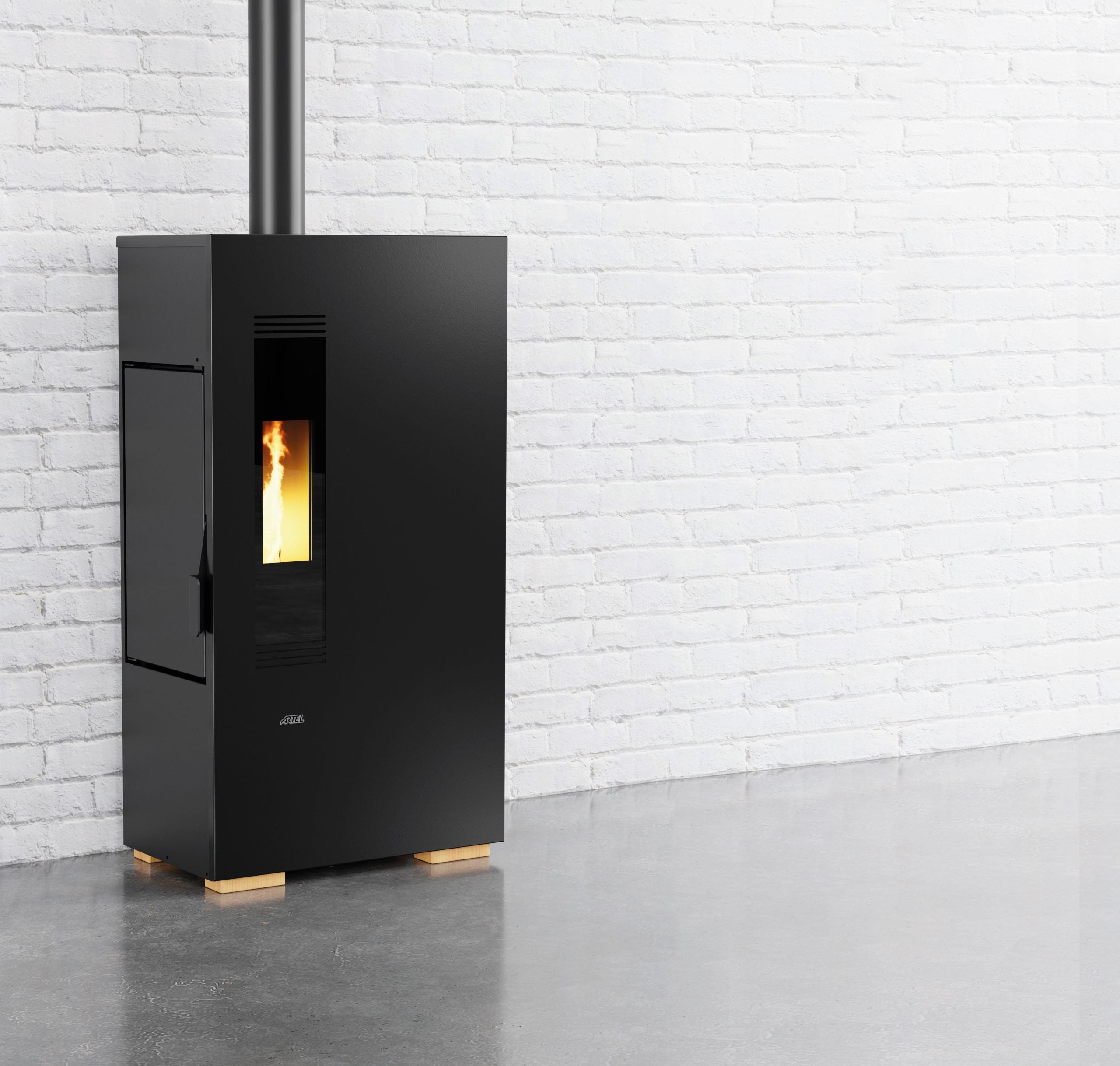 ARTEL LINEA ARIA MINI 4KW PELLET STOVE BLACK