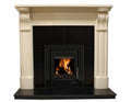 54" Kelso  Perla White Fireplace