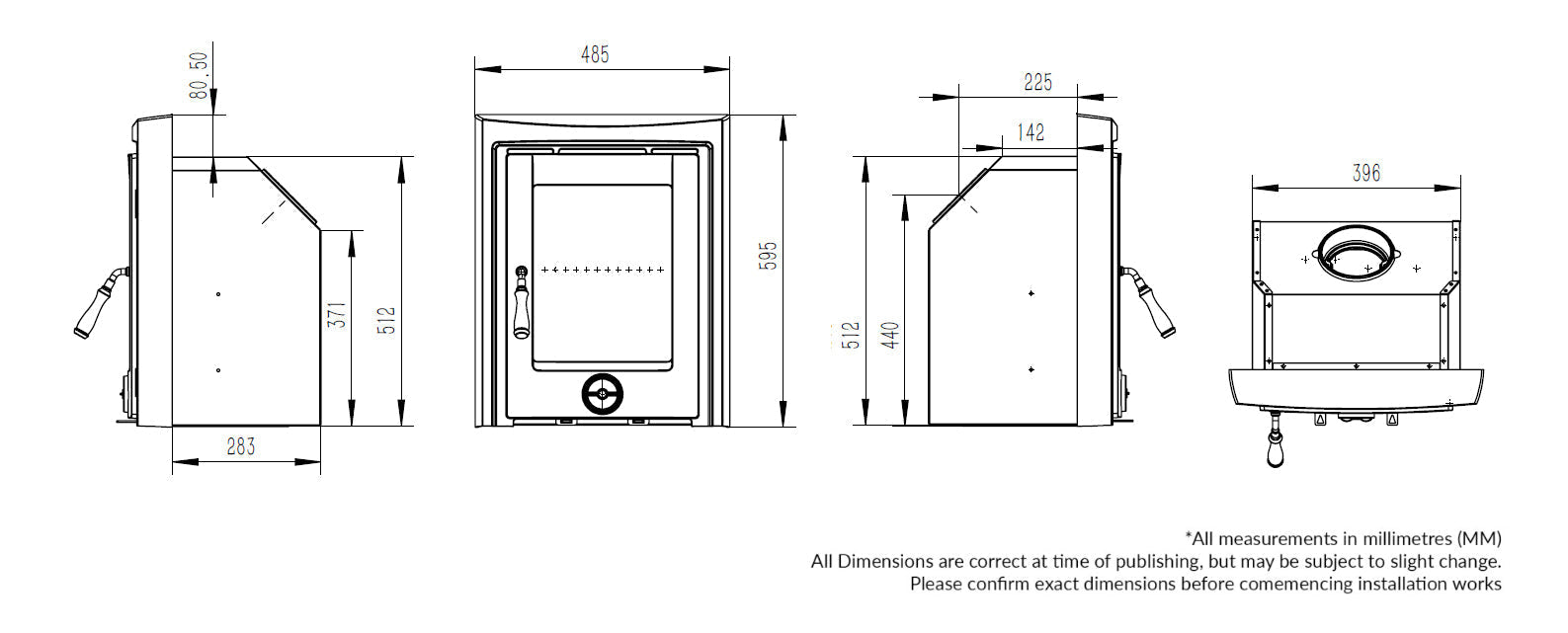 Henley Muckross 4.6kw Eco Multi Fuel Inset Stove