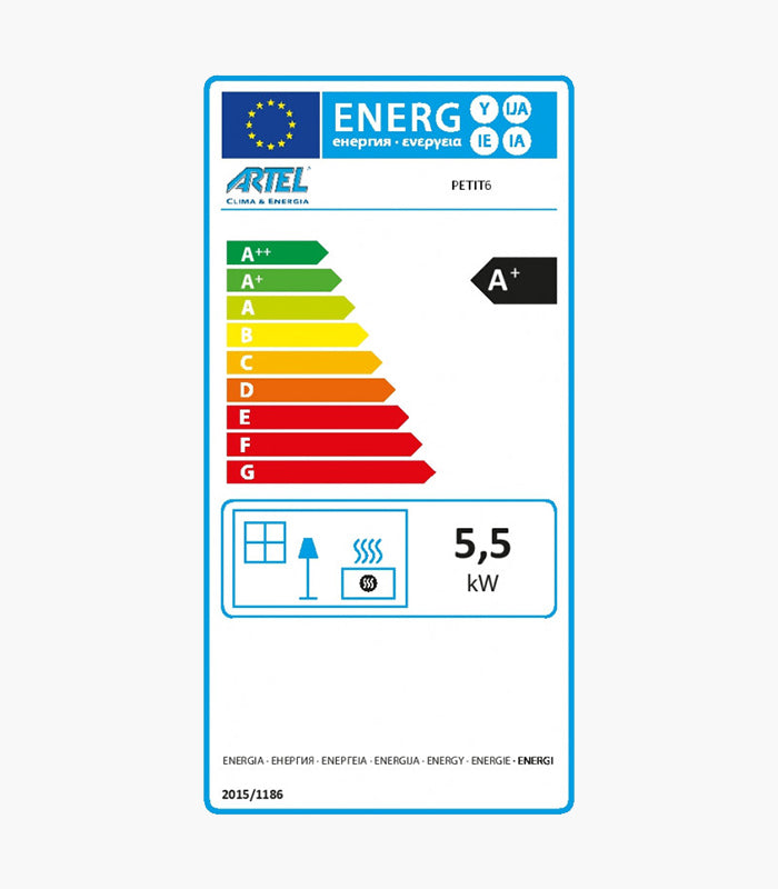 ARTEL PETIT 6KW BLACK PELLET STOVE