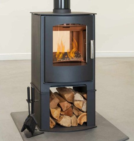Mendip Churchill Double Sided Free Standing with log store