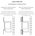Studio 1 Cool Wall Edge installation kit for Conventional Flue