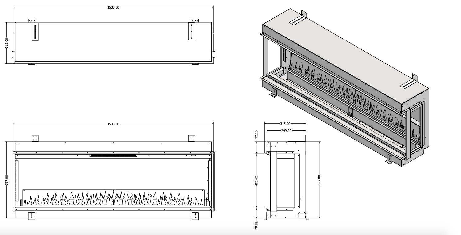 Evonic E-Lectra 1500 Electric Fire