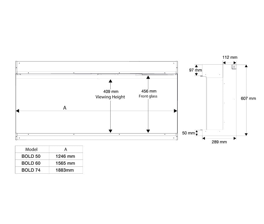 Dimplex Ignite Bold 74" Electric Fire