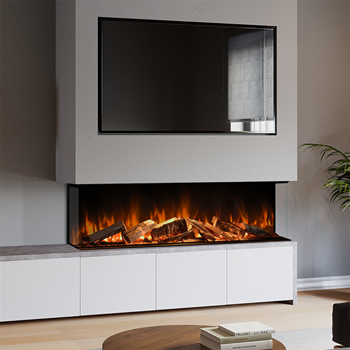 Evonic e Lectra 1800 Glass Fronted Fire (Multi box Fire)