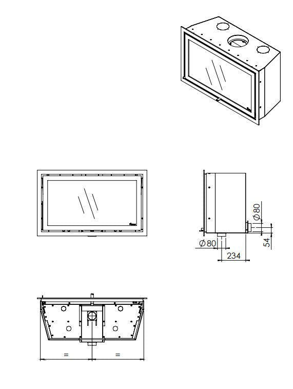 Dik Geurts ProStyle 1000 Wood Burning Cassette Stove