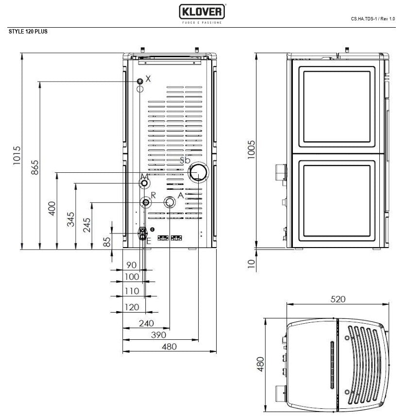 Klover Style 120 Plus Boiler