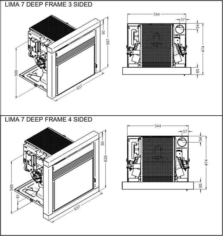 Elcofire Lima 7kw Inset Pellet Stove