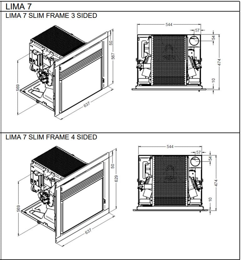 Elcofire Lima 7kw Inset Pellet Stove