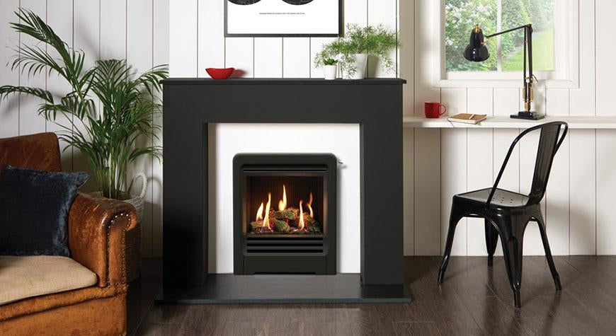 Gazco Logic HE Beat, NG with Logs , Conventional Flue