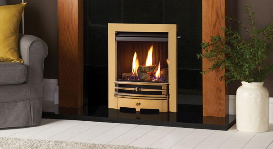 Gazco Logic He Chartwell, LPG, Conventional Flue, Logs