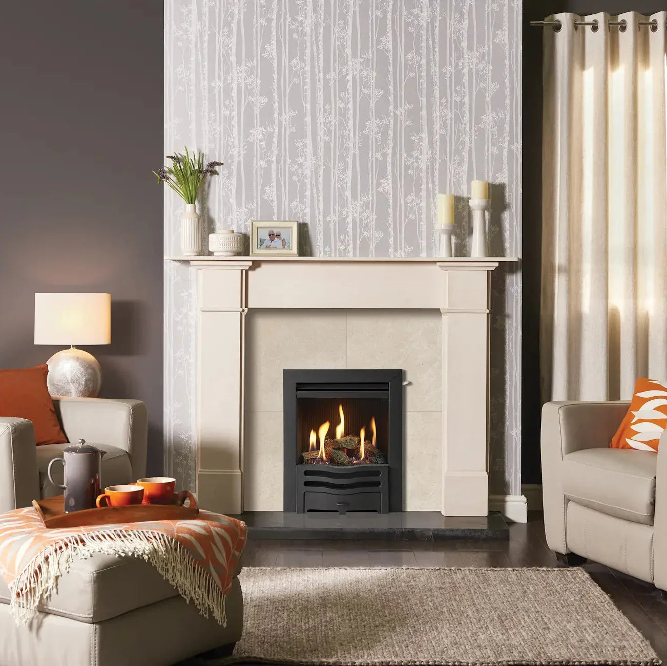 Logic HE Wave, LPG, balanced Flue, coals