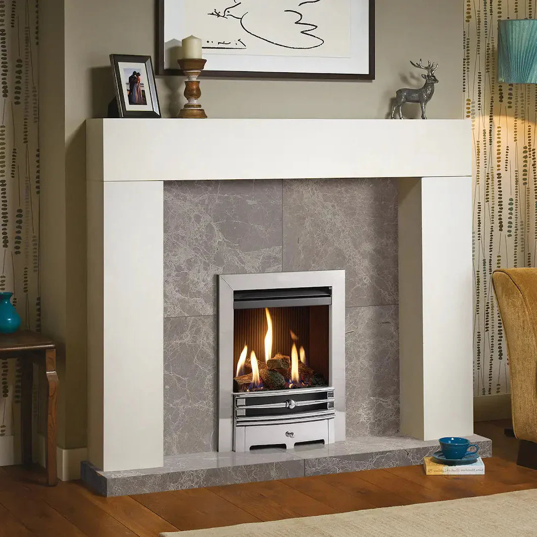 Gazco Logic HE Chartwell LPG, Balanced Flue, Logs