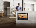 Lacunza Nickel 700 Double Sided Inset Stove