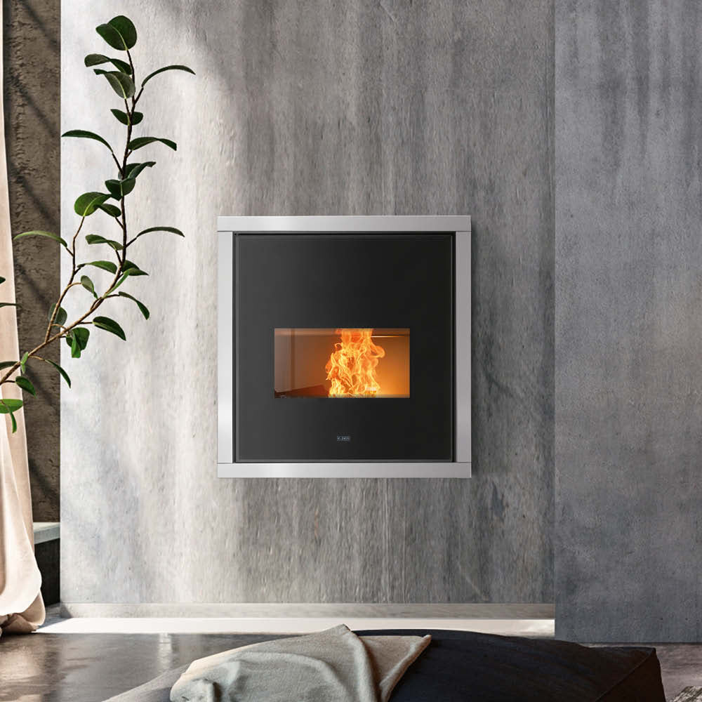 Klover Pfp 160 Glass & Frame Inset Pellet Boiler