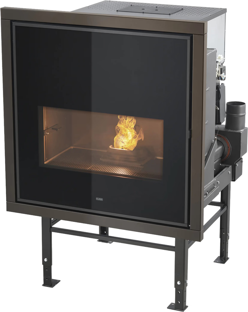 Klover Pfp 240 Glass & Frame Inset Pellet Boiler