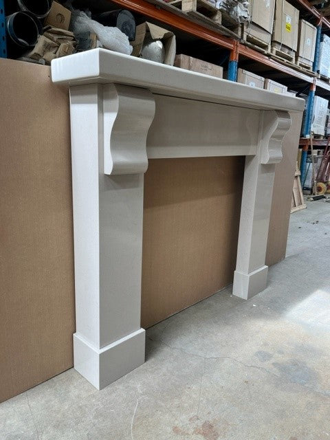 Rustic Corbel Marble Fireplace