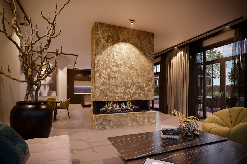 Dru Virtuo 180/3 Evolve 3 Sided Electric Fire