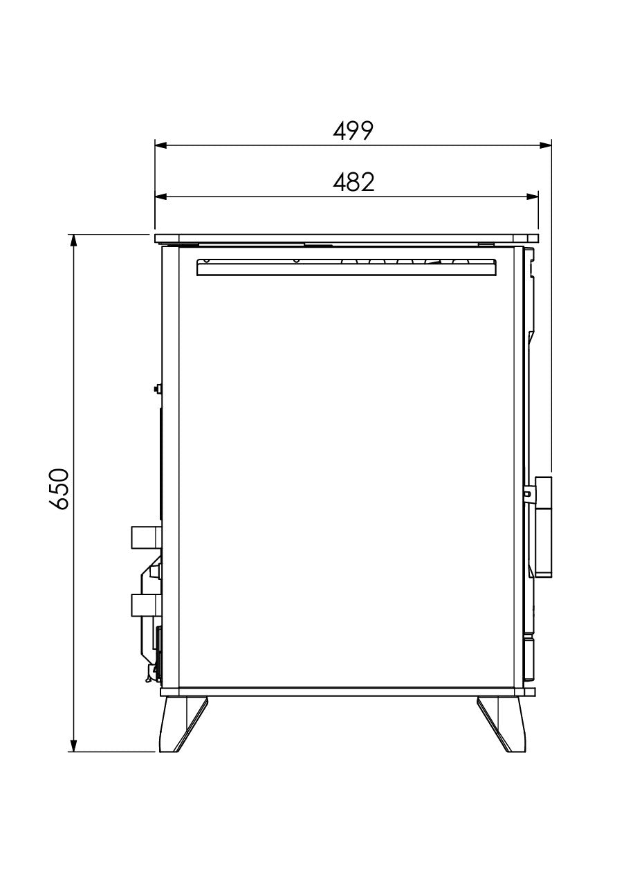 Elcofire Strata 16kw Freestanding Pellet Boiler Stove