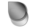 Smoked Glass Hearth Teardrop 1100 x 1100