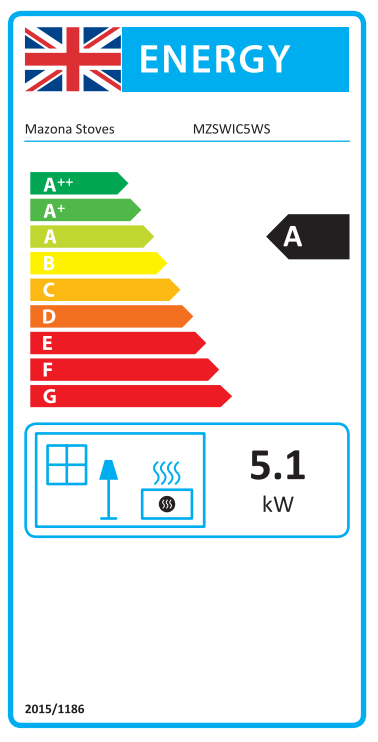 Mazona Wicklow 5kW Widescreen Eco Freestanding Stove