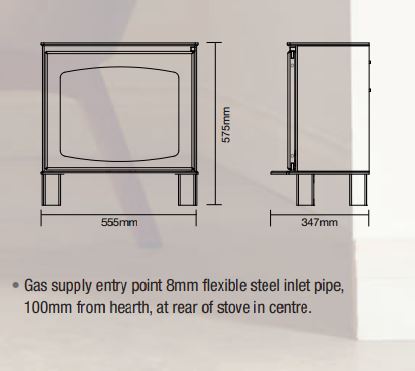 ACR Wychwood LPG Gas Freestanding Stove