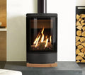 Gazco Loft Natural Gas Conventional Flue with Logs in Graphite