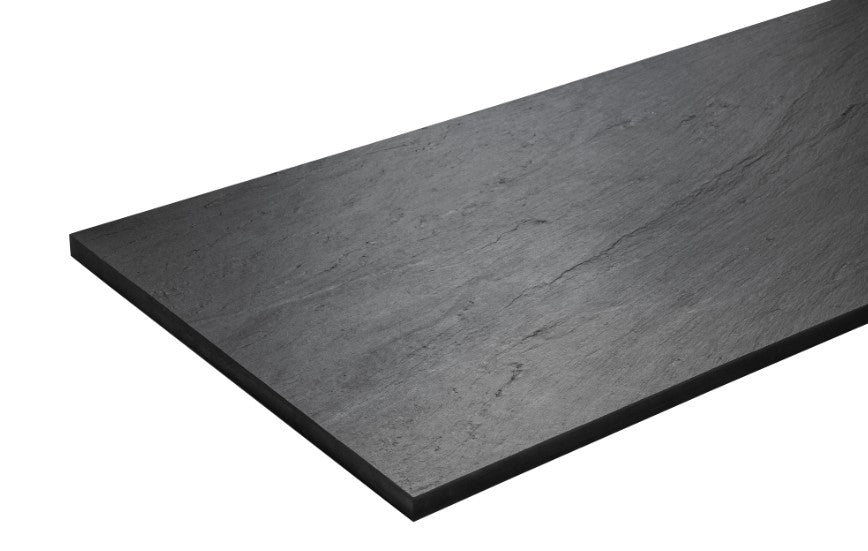 Italian Riven Slate 54 x 18 Slab, Honed and Chamfered