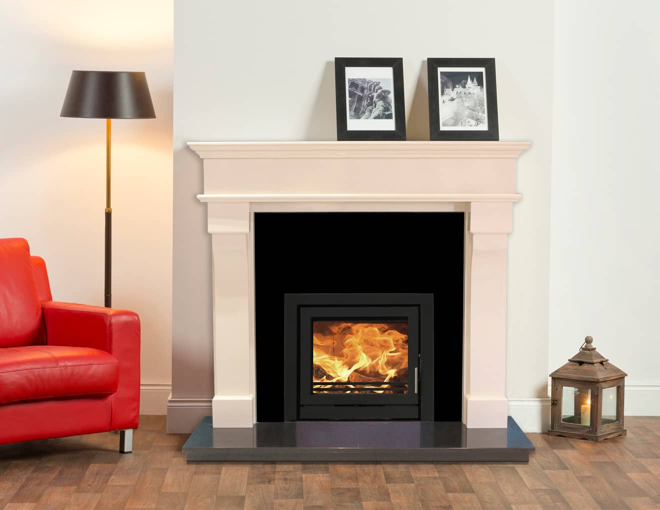 54" Montreal  Ivory Pearl Fireplace