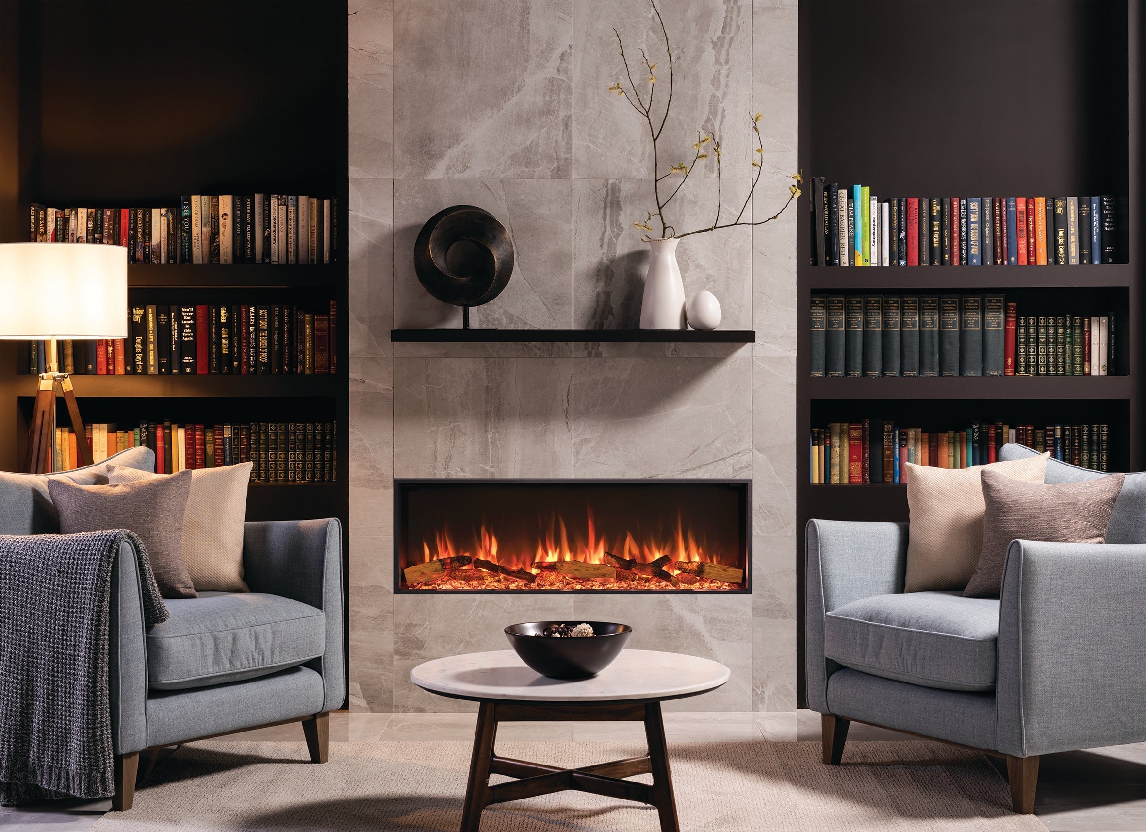 Gazco eStudio 105R Inset Electric Fire Log Effect