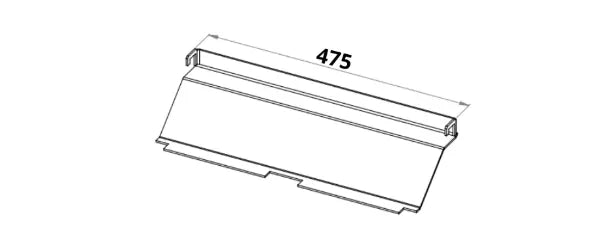Baffle - Faro 600 ( Outside Big ) Stainless Steel - BF044