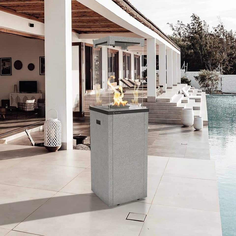 Kratki Patio Light Gas Heater Granito